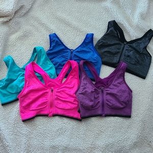 Lot of 5 Sports Bras